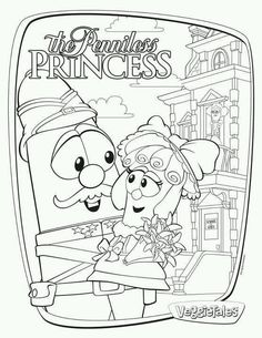 The Penniless Princess VeggieTales Coloring Pages