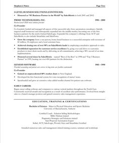 sales executive resume format