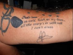 lyrics by aaron lewis done at hardwire tattoo shop in wilmington lyrics by aaron lewis done at hardwire tattoo shop in wilmington
