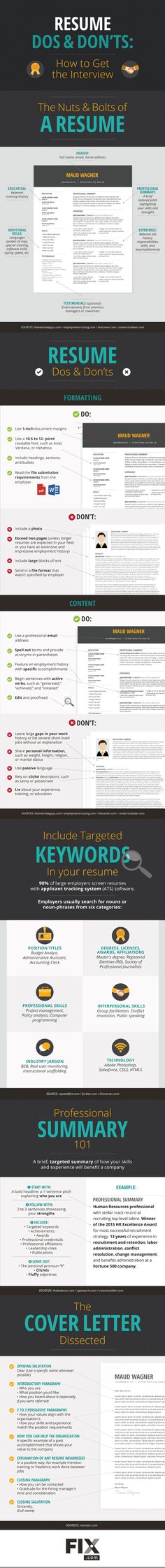Win them Over with Your Resume School - resume dos and don ts Win them Over with Your Resume School - resume dos and don ts