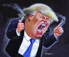 Image result for Trump caricature