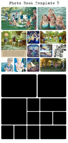 photo story template with 9 photo squares photo story template my life story book template