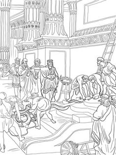 King Hezekiah Destroy Brazen Serpent Coloring Page From Category Select 30198 Printable Crafts Of Cartoons Nature Animals Bible And