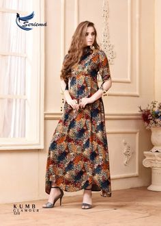 Heavy Fabric Reyon Kurti With Plazzo Kurti And Plazzo Gift For Her Brown Color Indian Dress,Beautiful Kurti And Plazzo Anniversary Suits