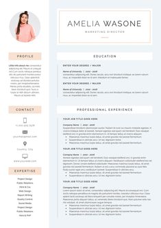 resume template professional resume template instant download download cv template word