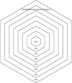 5 Inch Hexagon Pattern Use The Printable Outline For Crafts