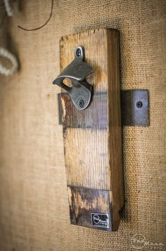 62 Best Wood Stave Projects Images On Pinterest Whiskey Barrels Bourbon Barrel Stave Wall Mount Bottle Opener By Badmoonstudio Whiskey Furniture Rack