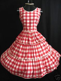 24 Best Barn Dance Images Country Fashion Denim Boots Woman Red And White Gingham Dress Featuring Ricrac Trim A Full Skirt Measurements Are Chest Waist Hips Jan Bourne Barn Dance