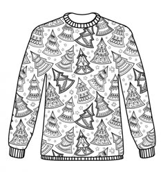 Christmas Jumper Pattern Download Adult Colouring Christmas Jumper Pattern Download Adult Colouring