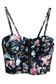 Damen Lace Bralette Bralet Bra Blumen Bustier Crop Tops Cami Padded Vest Tank^