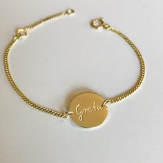 Personalisiert /& Gravierte Namensgebung Tag Armband Luxus Silber Taufe Schmuck