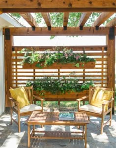 Deck Privacy, Backyard Pergola, Pergola Patio, Pergola Planter