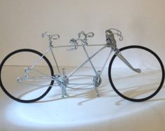 Almost Diy Unique Cake Topper From Etsy Tandem Bike Wedding Miniature Wire Tricycle Rustic Wonky Unique Simple Desk Accessory Mini Bicycle Gift For Coworkers Bike