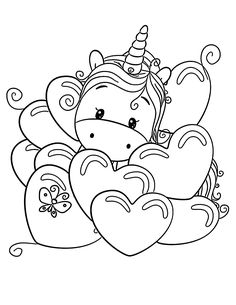 Unicorn coloring page free coloring page Unicorn coloring pages