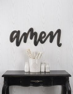Word Signs Home Decor Amazing Diecut And Sculpted Wooden Word Sign With Distressed Black Paint 2018 Word Signs Home Decor Interesting Diecut And Sculpted Wooden Word Sign With Distressed Black Paint 2018