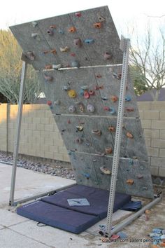 diy climbing wall for