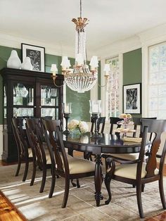 Green Dining Room decorating with green walls, accents, and accessories | sage green Green Dining Room decorating with green walls, accents, and accessories | sage green