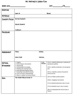 60 best lesson plan templates images first class preschool