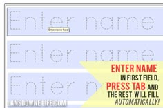 Make Your Own Name Tracing Sheets For Free No S Necessary Free Printable Preschool Handwriting Worksheet At Lansdownelife