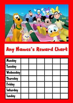 mickey potty chart