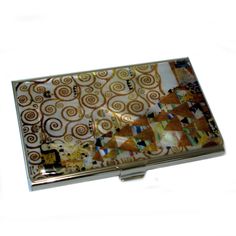 Mother of Pearl Metal Dragon Business Name ID Card Case Money Cash Holder Wallet