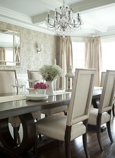 The Elegant Abode LI Dining Room Glam Crystal Chandelier Walnut The Elegant Abode LI Dining Room Glam Crystal Chandelier Walnut