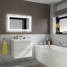 Specchio con cornice viola 500/ x 700