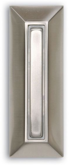 Mediterranean Bronze Wired Lighted Door Bell Push Button W// Solid Metal Plate