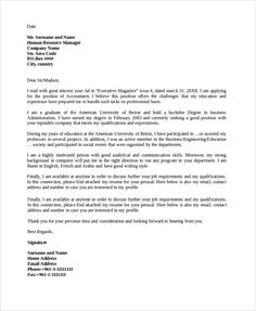 writing a professional cover letter