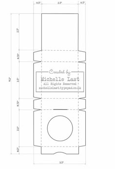 tissue box template