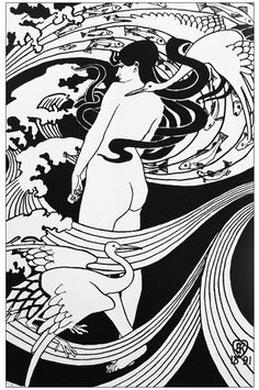 Free Coloring Page Adult Art Nouveau Rober Burns Drawing
