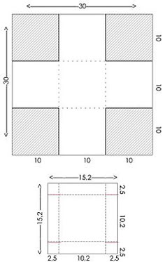 Explosion Box Template With Pockets For Tags Scrapbooking Pinterest Box Templates Exploding Box Card Template