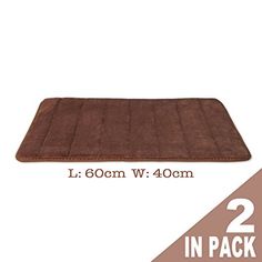 R TOOGOO Memory Foam Mat Non-slip shower bath mats Floor Carpet Blue