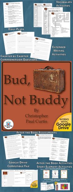 30 Best Bud Not Buddy Activities Images In 2016 Bud 5th