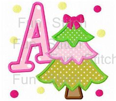 set of christmas tree applique font letters machine embroidery design christmas tree christmas ornaments - Christmas Applique Designs set of christmas tree applique font letters machine embroidery design christmas tree christmas ornaments - Christmas Applique Designs