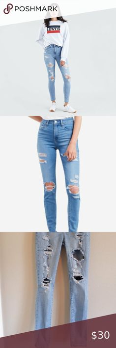 Debbie Neal Jolliff (debbiejolliff) on Pinterest Free shipping and returns on Levi's® 721 Ripped High Waist