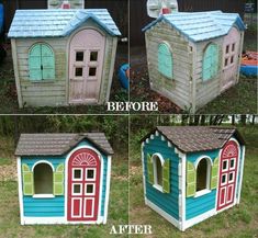 63 Best Diy Little Tikes Makeover Images House 10 Yard Little Tikes Playhouse 25 Spray Paint And Tape 35 Best Investment I
