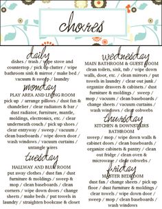 41 best housecleaning list images cleaning cleaning hacks charts master house cleaning list
