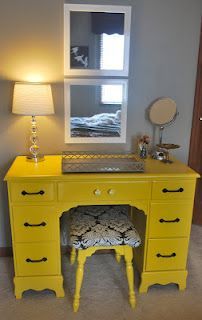 Old desk turned into super cute vanity... | Simply \ Old desk turned into super cute vanity... | Simply \