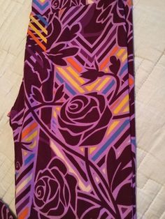 LuLaRoe Kids Leggings S//M Small Medium Black Pink Green Purple Design