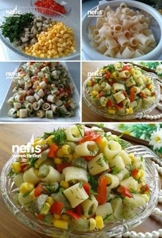 Rus yorumunda kreplerle İtalyan salatası Rus yorumunda kreplerle İtalyan salatası