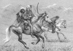 gimli aragorn and legolas by anchan on DeviantArt