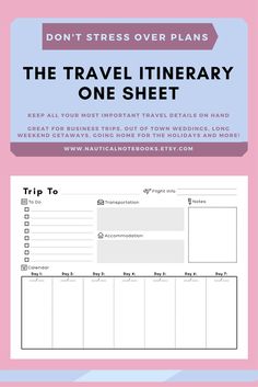 free printable vacation travel