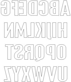 simple block letters