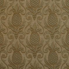 Pineapple Durable Jacquard Upholstery Grade Fabric By The Yard E525 Green