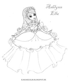 Free Printable Ever After High Coloring Page For Ashlynn Ella
