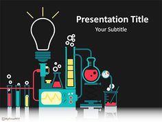 free science equipment powerpoint template classroom pinterest