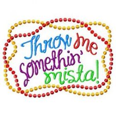 /"MARDI GRAS/" Script Iron On Patch Holiday Celebration New Orleans