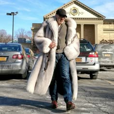 fur coat men L@LILI Manteau de Fourrure d'hiver pour Homme À Manches