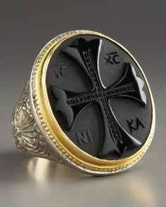 St Georg dragón templar plata 925 Sterling anillo con dorado-enchapados